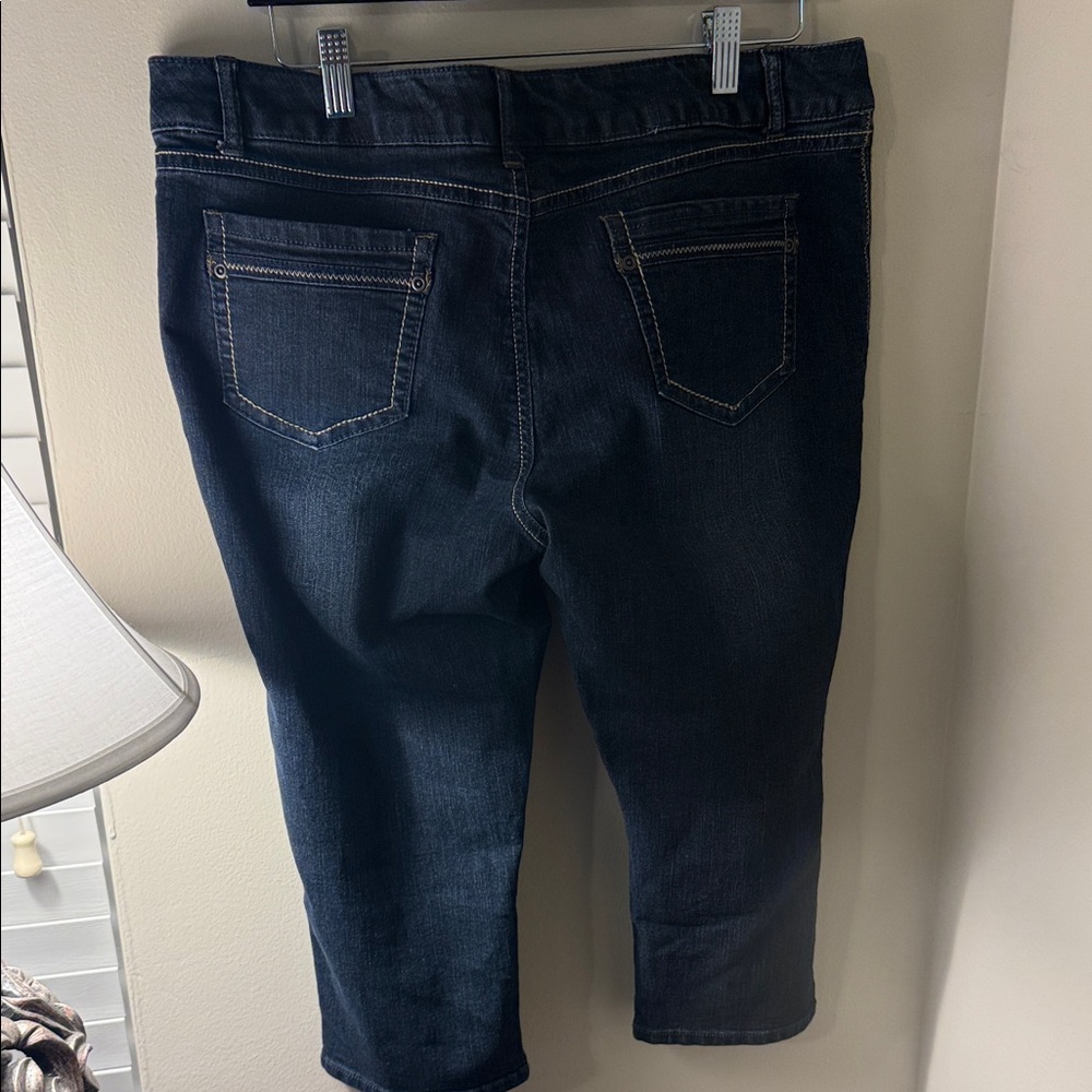 Women's Dark Blue Jeans - Picture 2 of 4